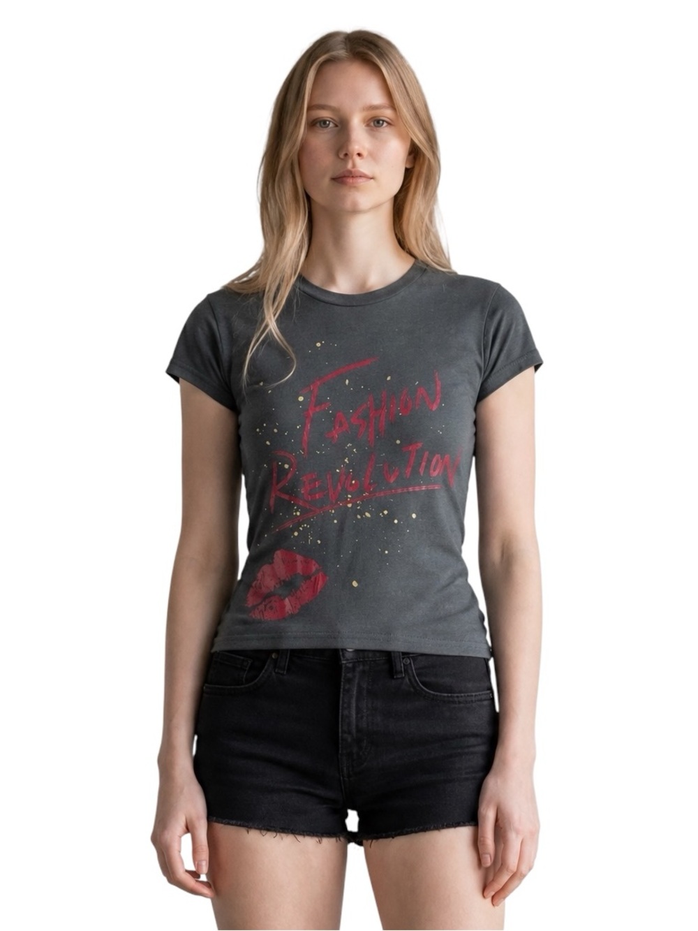 Miley Cyrus and Max Azria Fashion Revolution Tee Shirt